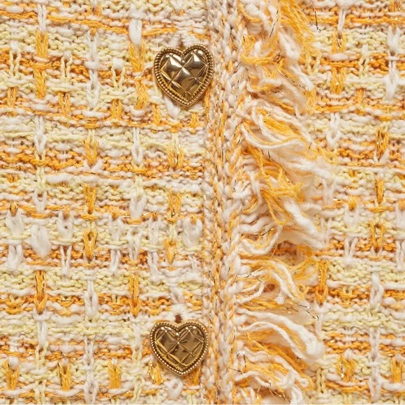 Mango Yellow Tweed Top and Cardigan Set - Picture 6 of 6